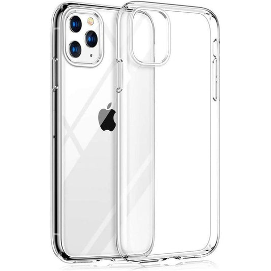Transparante siliconen cover iPhone 11 Pro MAX Plus 2 gehard glas Screen Protector - NLMAX