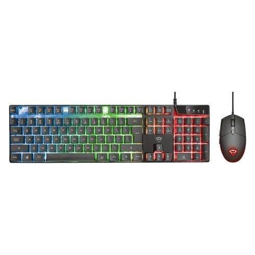 Trust GXT 838 Azor - Gaming Toetsenbord & Muis set - Qwerty - Zwart Inclusief muis 3000dpi - NLMAX