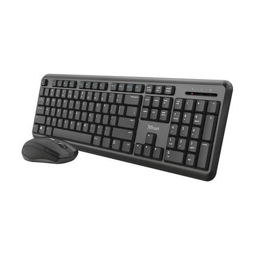 Trust Ody - Stille DRAADLOZE Toetsenbord en Muis - Qwerty - Stille en Draadloze toetsenbord set - NLMAX