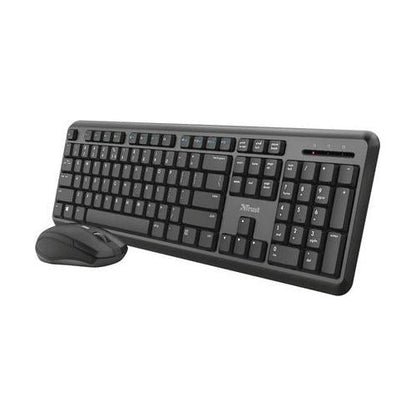 Trust Ody - Stille DRAADLOZE Toetsenbord en Muis - Qwerty - Stille en Draadloze toetsenbord set - NLMAX