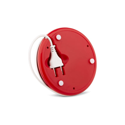 Ufesa EX4934 Elektrische citruspers, 40W, Sapreservoir 0'7 l, Filter roestvrij staal, 2 verschillende Perskegels, Vaatwasmachinebestendig, Wit/Rood, BPA-vrij - NLMAX