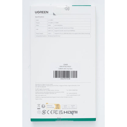 UGREEN Revodok USB C Hub with PD 100W, 4K HDMI, USB A 3.0 compatible with iPhone 15/15Pro, MacBook Pro/Air, iPad Pro/Air, Surface Pro/Go, Galaxy Tab, Galaxy S23/S22, etc. - NLMAX