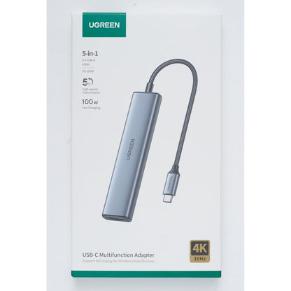 UGREEN Revodok USB C Hub with PD 100W, 4K HDMI, USB A 3.0 compatible with iPhone 15/15Pro, MacBook Pro/Air, iPad Pro/Air, Surface Pro/Go, Galaxy Tab, Galaxy S23/S22, etc. - NLMAX