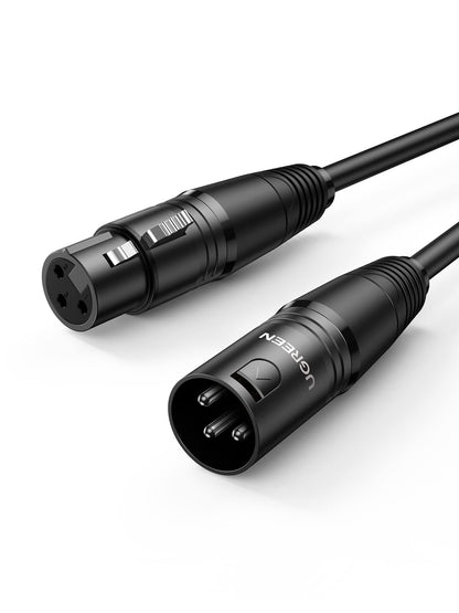 UGREEN XLR Cable XLR to XLR Microphone Cable Compatible with Microphone Speaker Mixer Camerer Amplifier etc.(2M) - NLMAX
