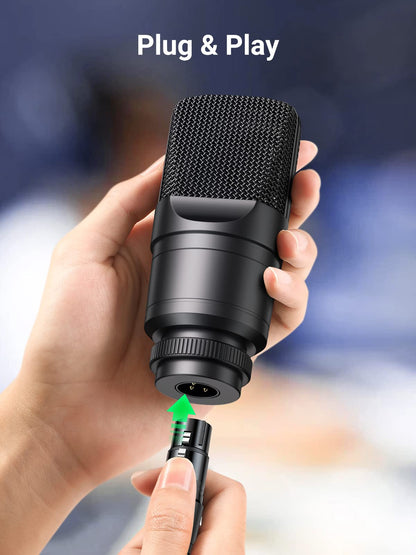 UGREEN XLR Cable XLR to XLR Microphone Cable Compatible with Microphone Speaker Mixer Camerer Amplifier etc.(2M) - NLMAX