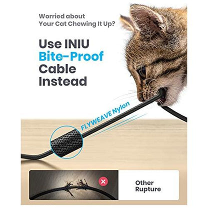 USB C Cable,INIU [2M] 3.1A QC Fast Charging USB C to USB A,Charger Cable Zinc Alloy Braided Data Cable Phone Charger for Samsung S20 S10 Xiaomi Huawei Google etc - NLMAX